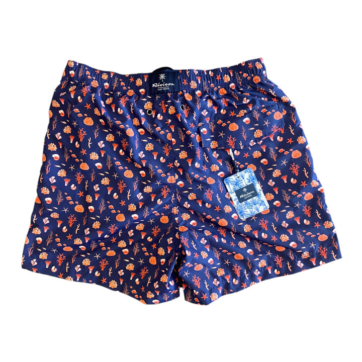SZORTY KĄPIELOWE W NIEBIESKIE KORALOWCE