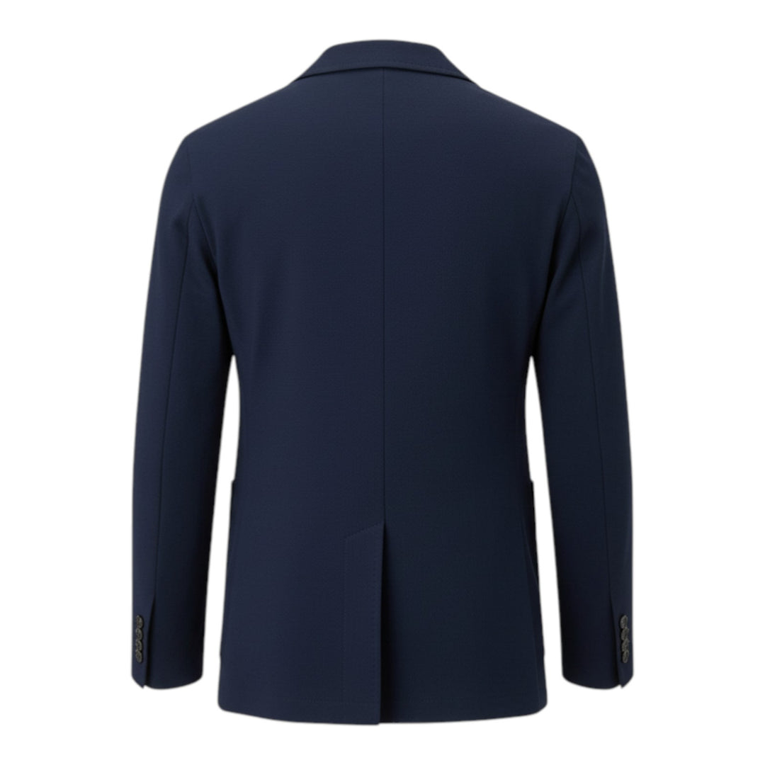 Granatowy Blazer Stretch Jersey