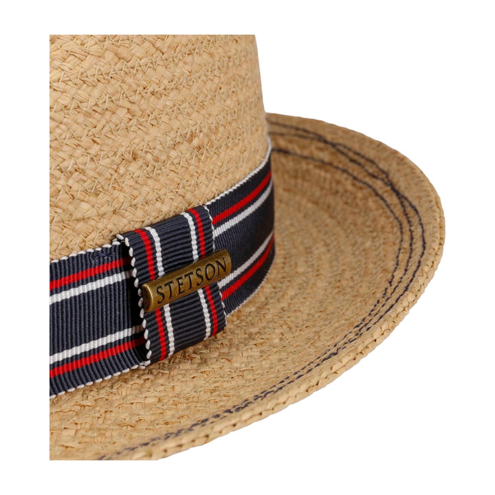 PLAYER RAFFIA STETSON GOLF BEŻOWY