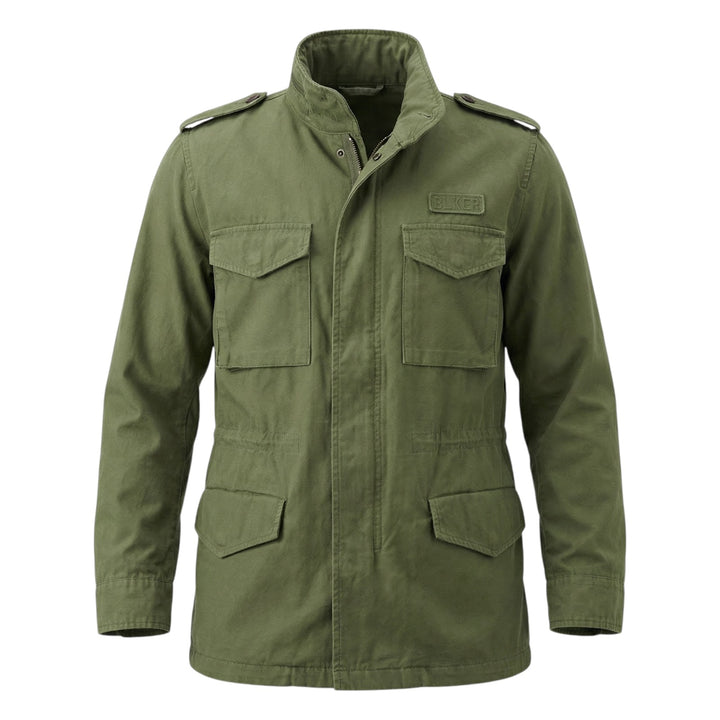 Field Jacket z długim rękawem Travis Gabardine Zielona