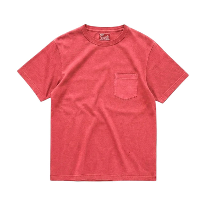 Tubejp T-shirt z kieszonką z bawełny Lobster Corallo