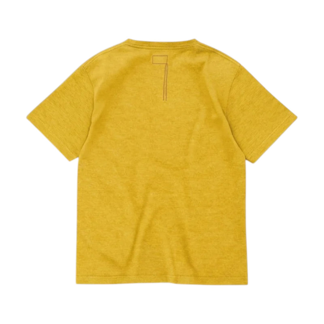 T-shirt Teepocket z kieszonką z bawełny Mustard Giallo
