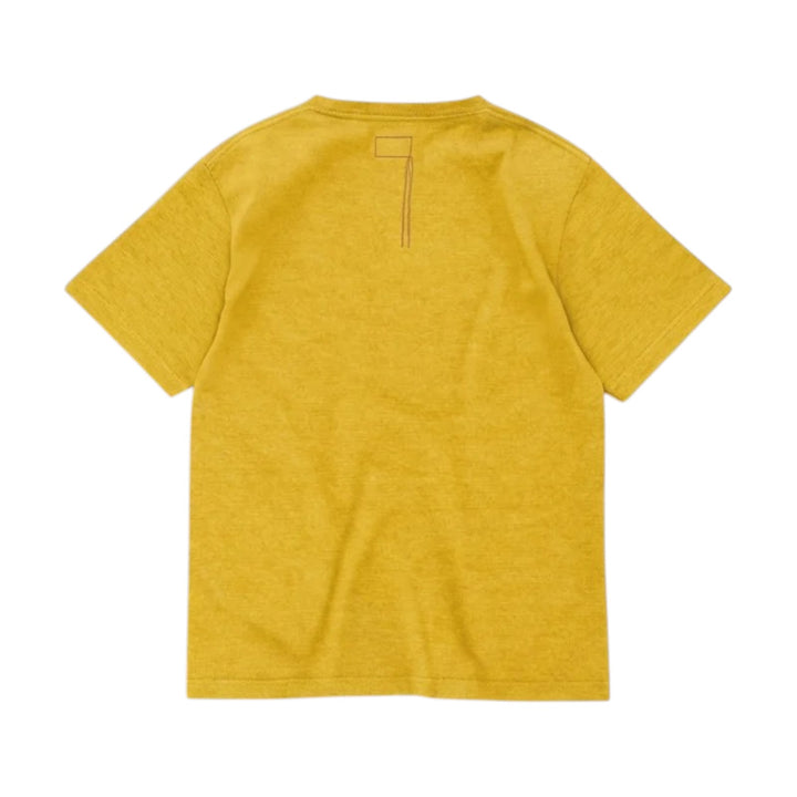 T-shirt Teepocket z kieszonką z bawełny Mustard Giallo