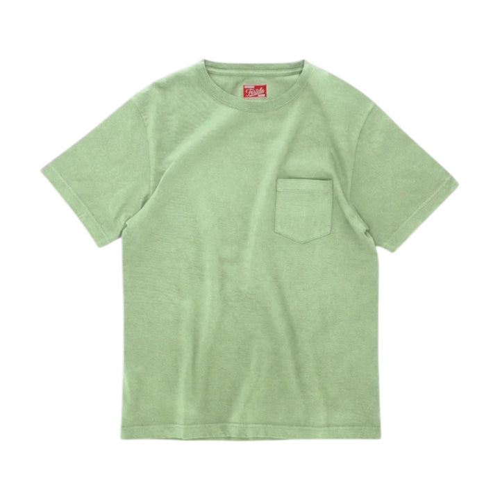 T-Shirt Tubejp z kieszonką z bawełny Lobster Sage zielony
