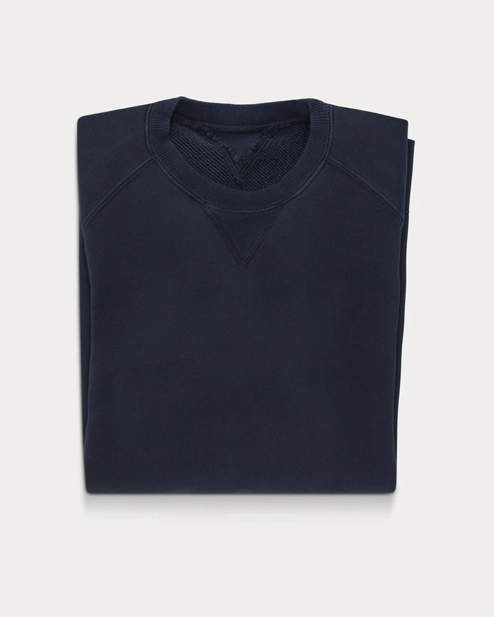 BLUZA CREWNECK HARVARD Z DZIANINY JERSEY Z MESZKIEM KRÓJ RAGLANOWY BLUE