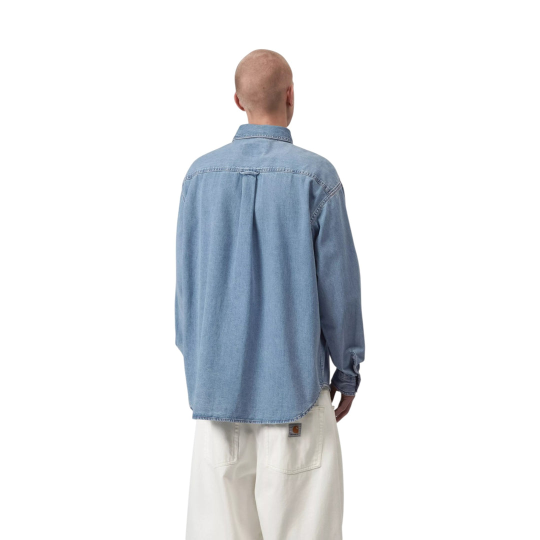 L/S Lucas Shirt Niebieska