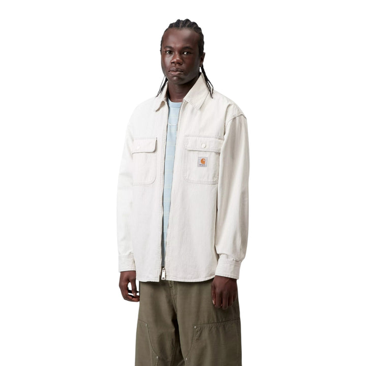 Mercer Shirt Jac Mercer Stripe, Graphite / Wax