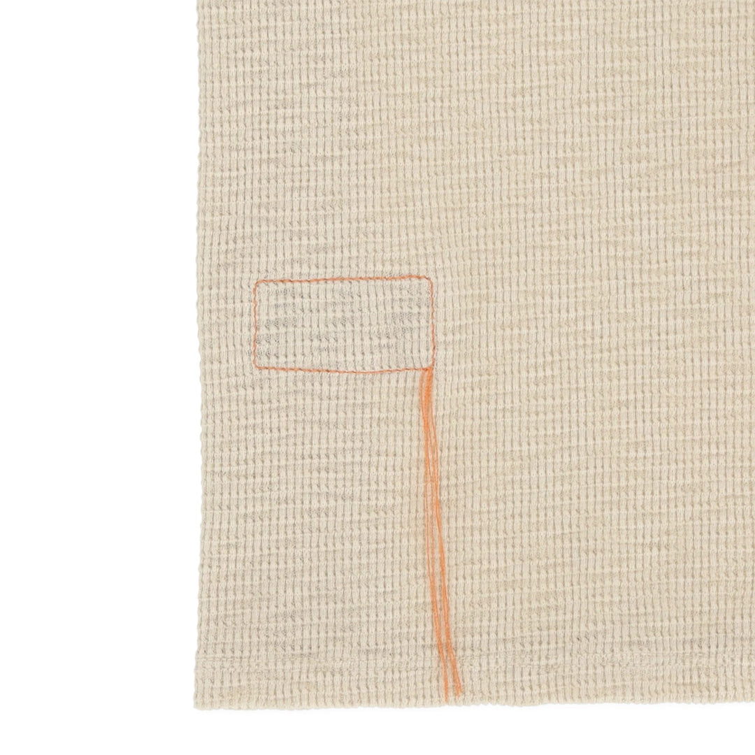 Missourim Polo z Jersey Waffle z Krótkim Rękawem Beżowa