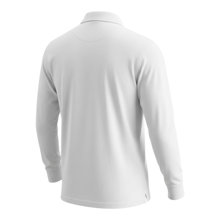 Polo z długim rękawem York Jersey White
