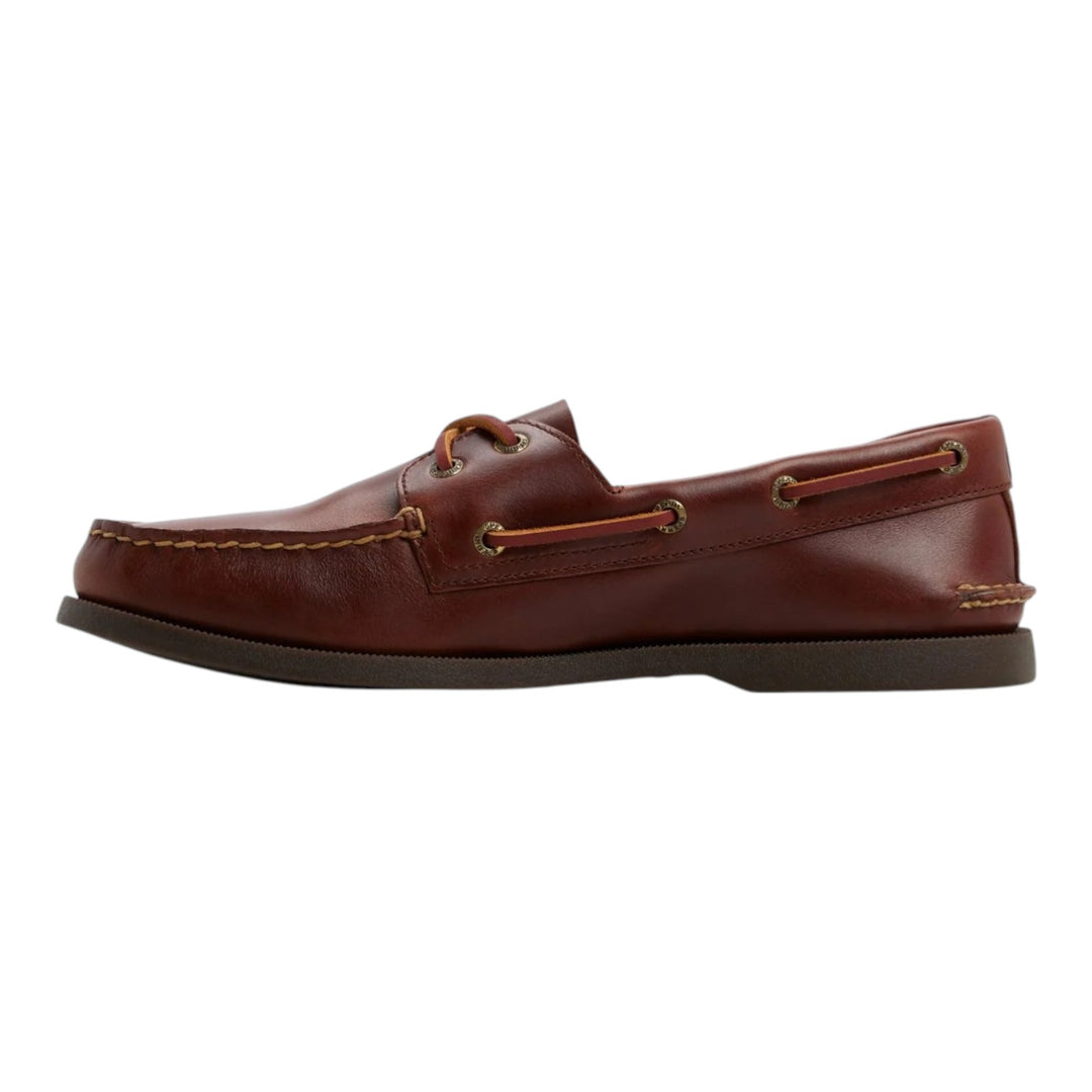Buty żeglarskie Authentic Original 2-oczkowe ze skóry naturalnej Bordowe