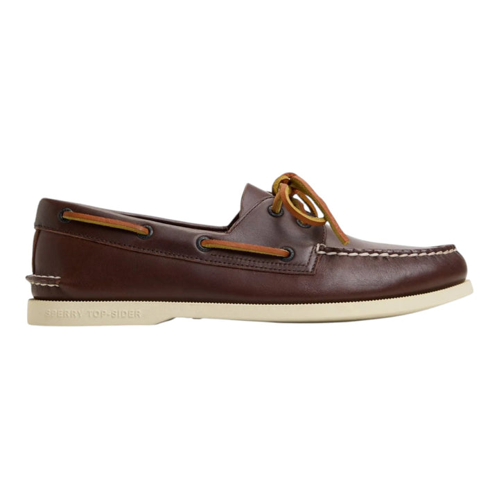 Buty żeglarskie Authentic Original z 2 oczkami z brązowej skóry naturalnej