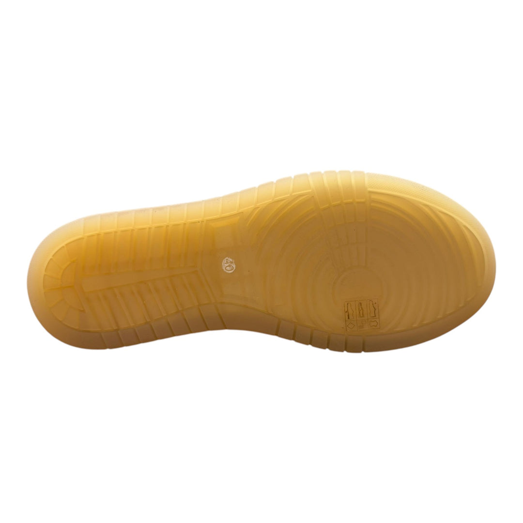 Sneakersy Jannik z prawdziwej skóry jelenia w kolorze masłowo-niebieskim