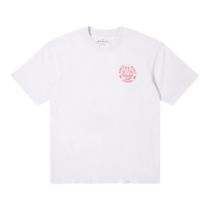 T-Shirt Edwin Music Channel Ts White-Red