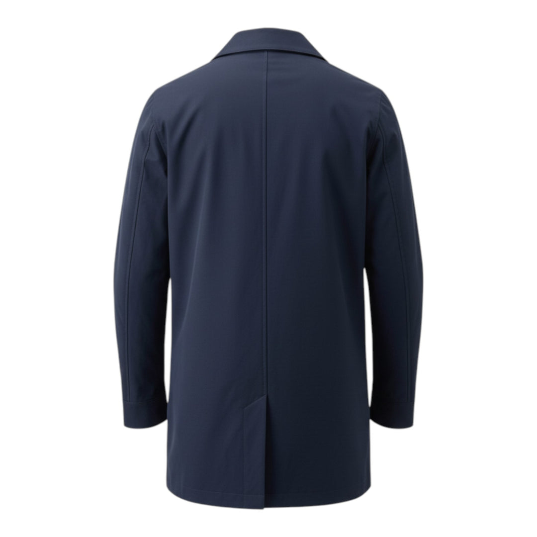 Bawełniany Trench Blue