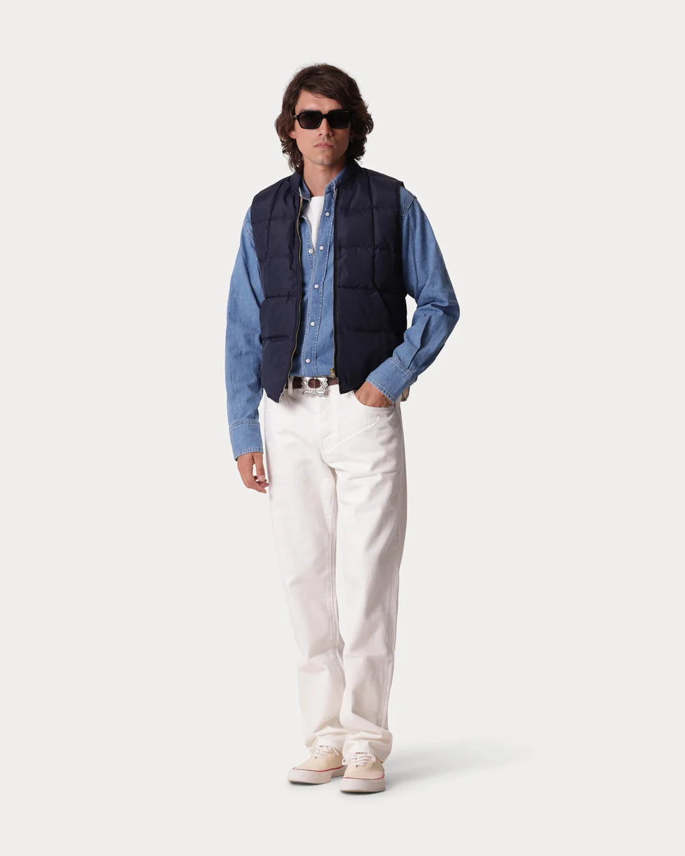 VEST1 BEZRĘKAWNIK Z NYLONU BLUE