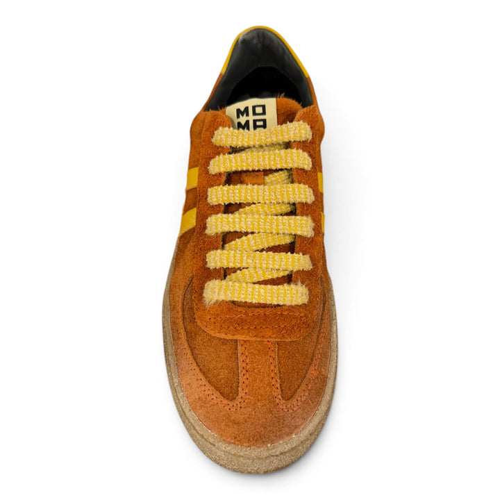 SNEAKERSY KAZAN ZE SKÓRY ZAMSZOWEJ NATURALNEJ ORANGE