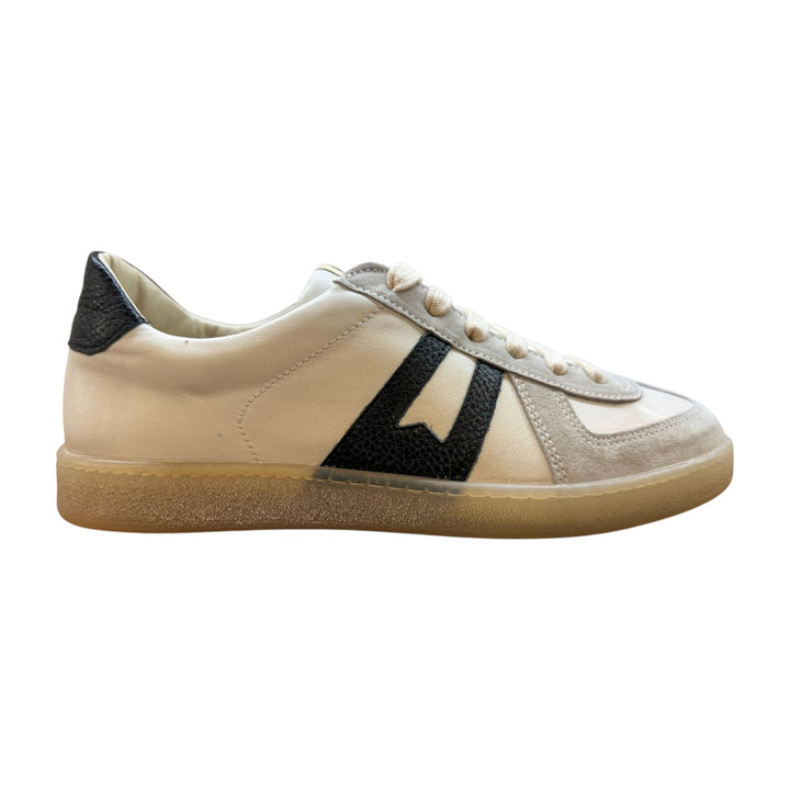 Sneakers z Prawdziwej Skóry Biało-Czarne