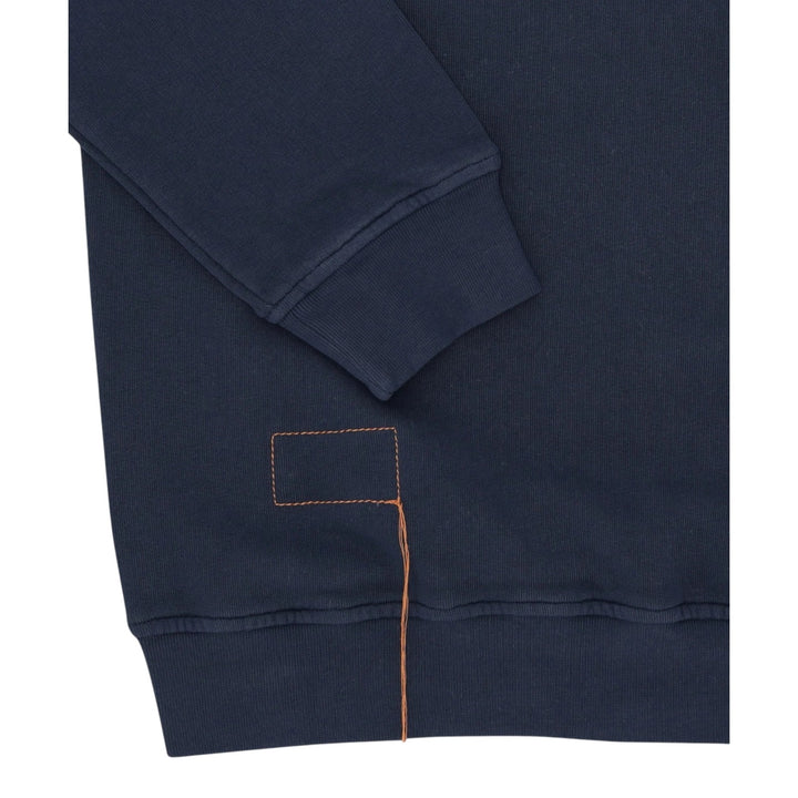 Yale Bluza z dżerseju drapanego z kołnierzykiem i zamkiem Navy