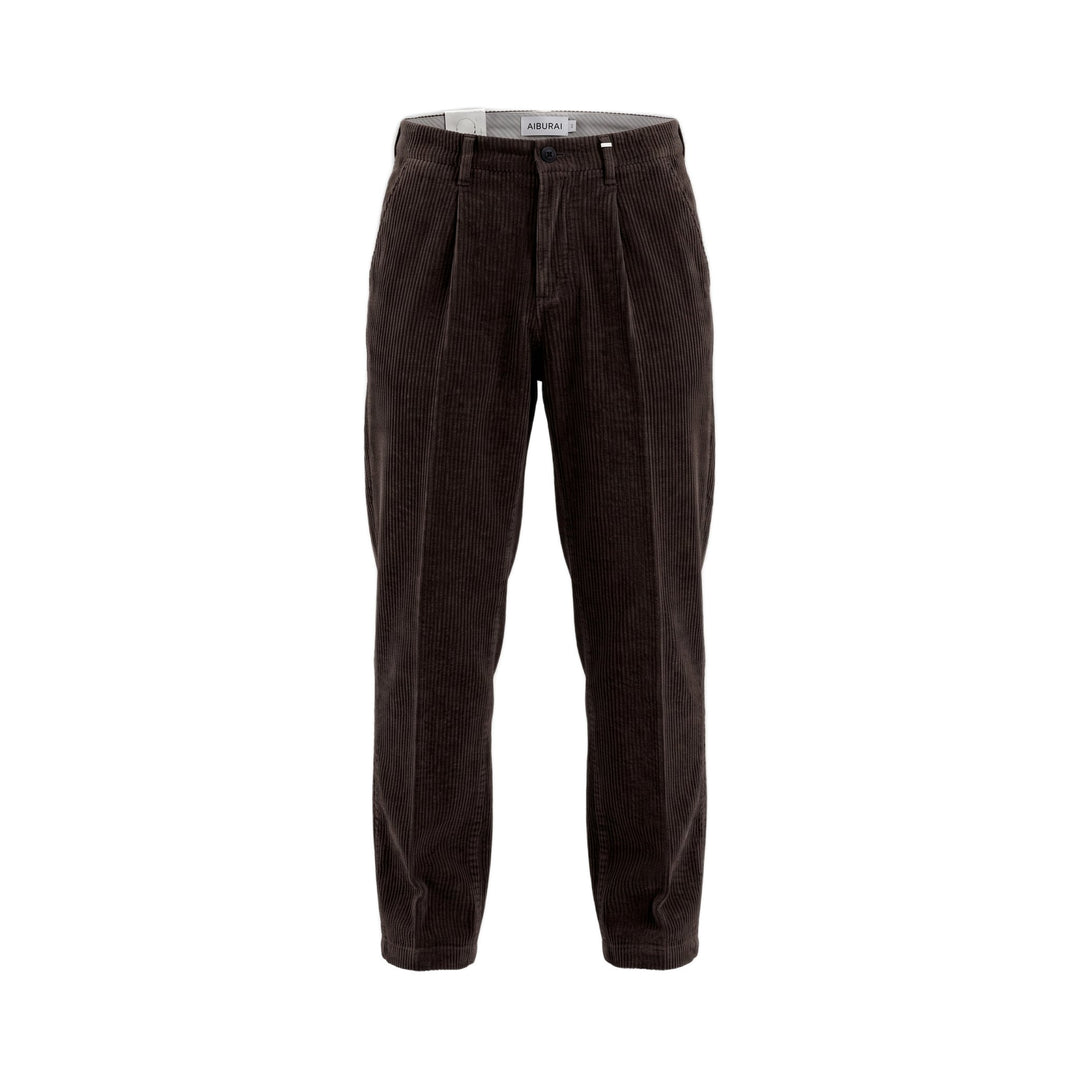 Aiburai PANTALONE URANO VELLUTO MORO Marrone - foto 1