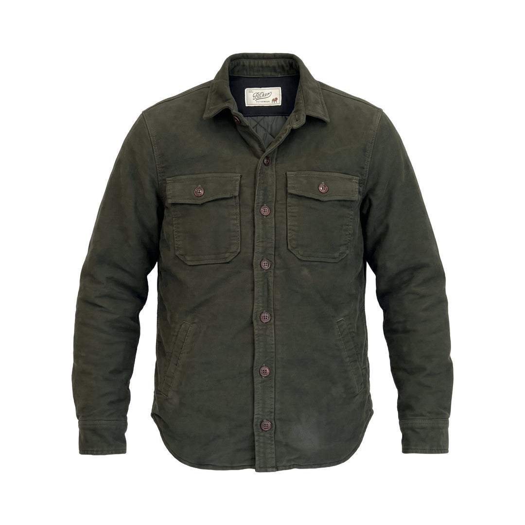 Bl'ker Vintage MOLESKINE SHIRT TRAPUNTA HUNTER GREEN Verde - foto 1
