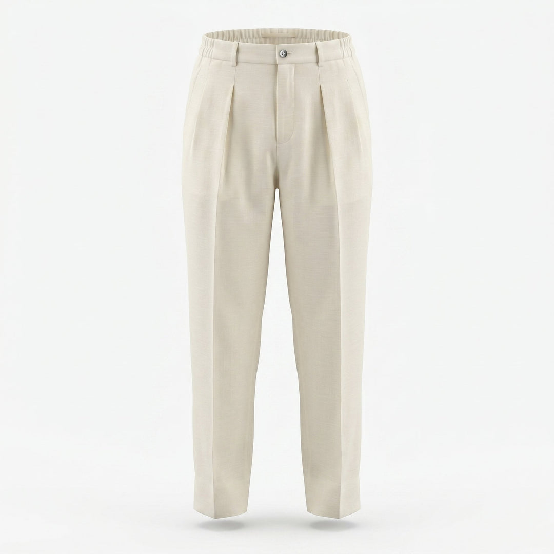 Briglia 1949 Pantaloni Portobello Misto Lino Panna Bianco - foto 1