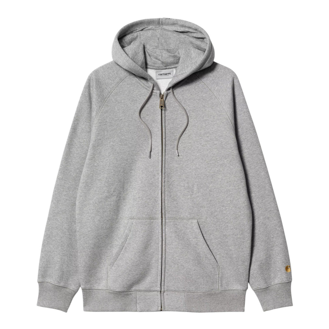 Carhartt Wip Hooded Chase Jacket Grey Heather / Gold Grigio - foto 1