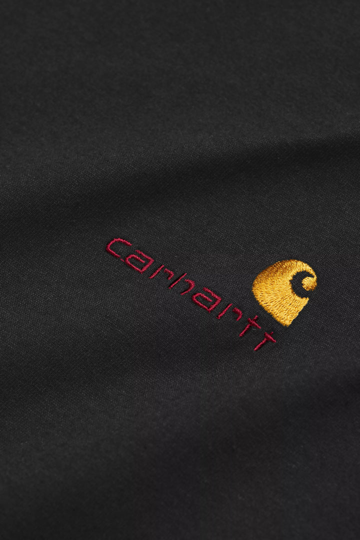 Carhartt Wip L/S AMERICAN SCRIPT T-SHIRT BLACK Nero - foto 2