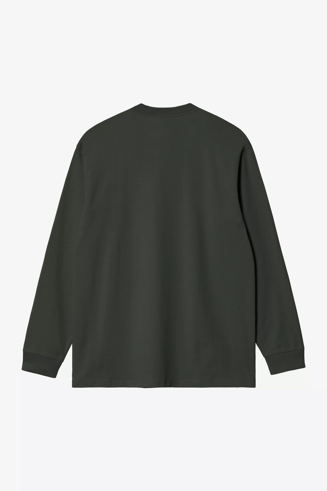 Carhartt Wip L/S AMERICAN SCRIPT T-SHIRT RAVEN Grigio - foto 3