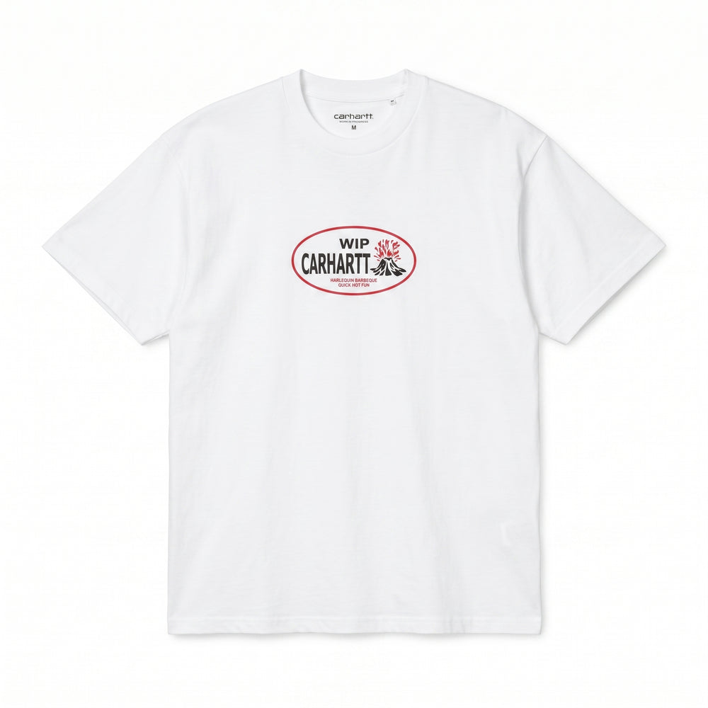 Carhartt Wip S/S Harlequin BBQ T-Shirt White Bianco - foto 2