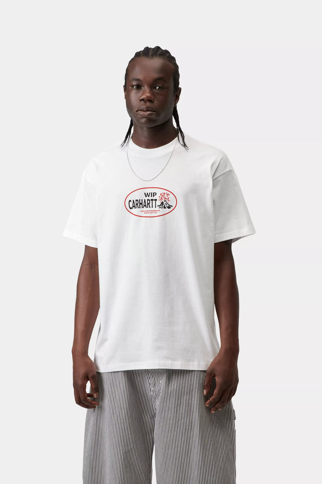 Carhartt Wip S/S Harlequin BBQ T-Shirt White Bianco - foto 5