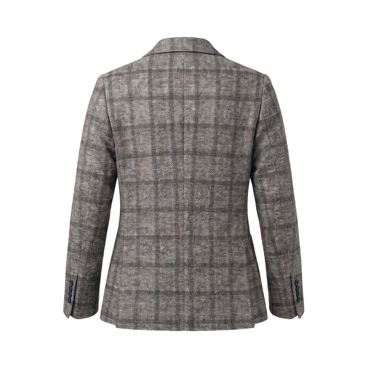 Circolo 1901 BLAZER SPECIAL PRINT TARTAN CORTECCIA Marrone - foto 2