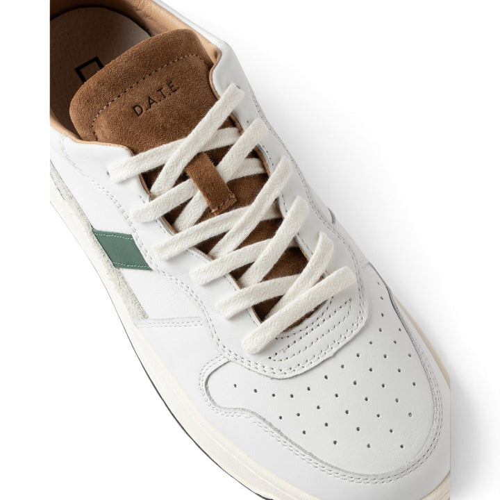 D.A.T.E. COURT 2.0 VINTAGE WHITE-CUOIO Bianco - foto 4
