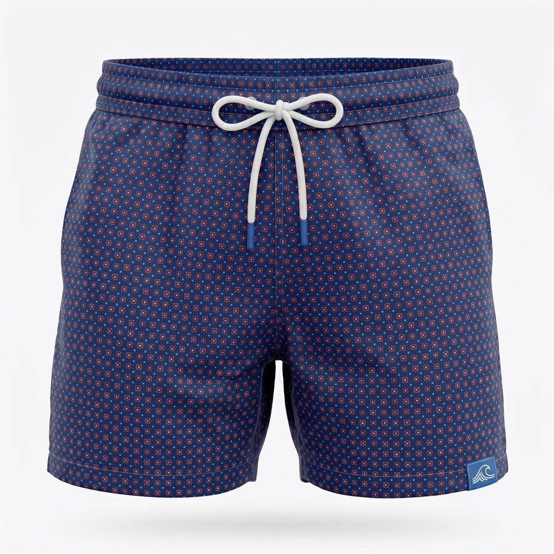 Ferana COSTUME ULTRALIGHT STAMPA CRAVATTA BLU-ROSSO Blu - foto 1