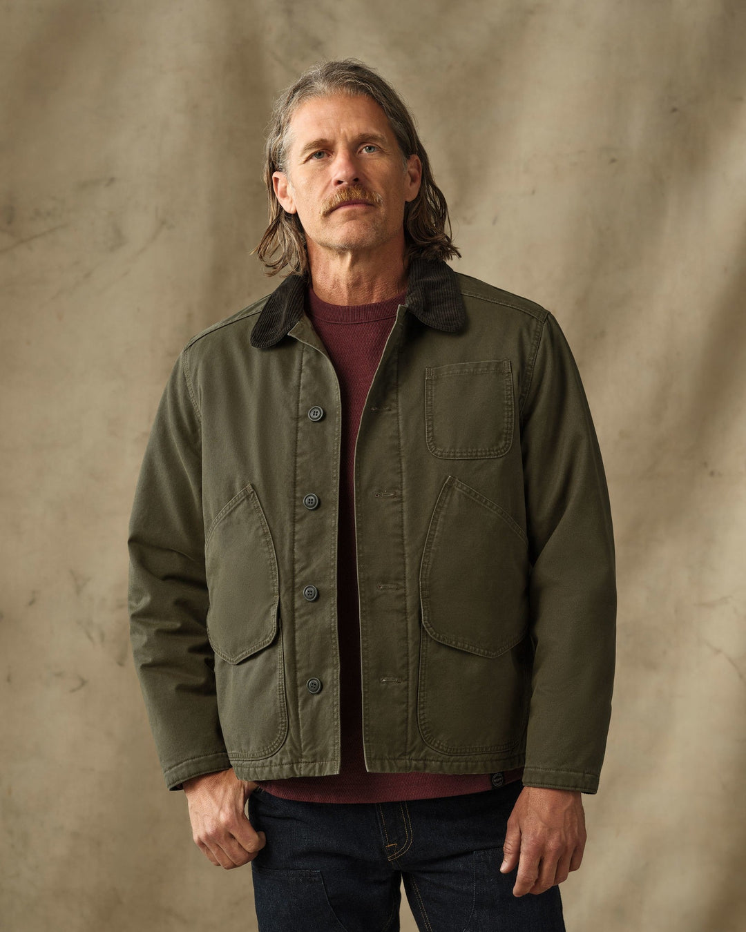 Filson Insulated Canvas Outfitter Jacket Dark Olive Verde - foto 1