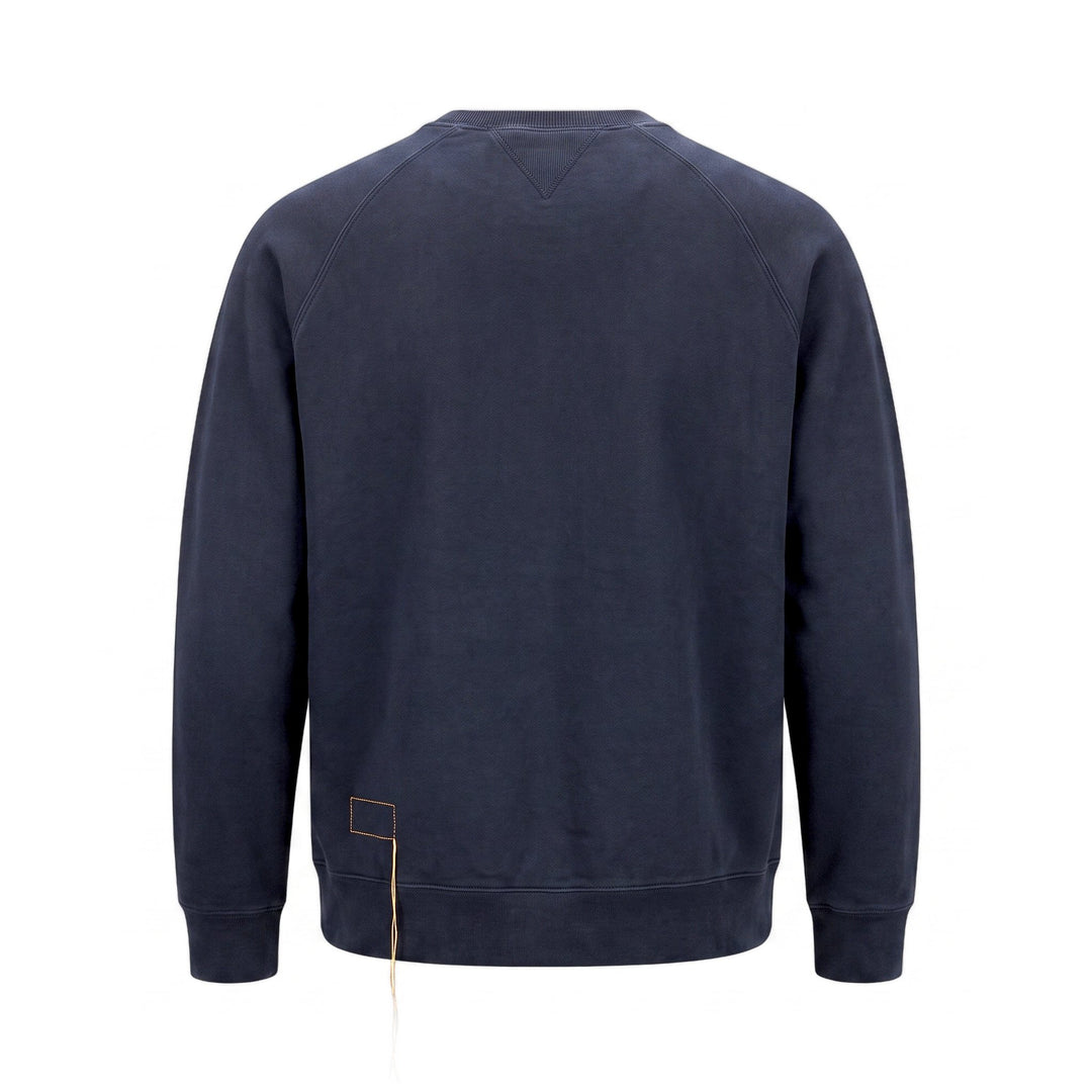 Fortela HARVARD FELPA GIROCOLLOIN JERSEY FELPATO TAGLIO REGLAN BLUE Blu - foto 2