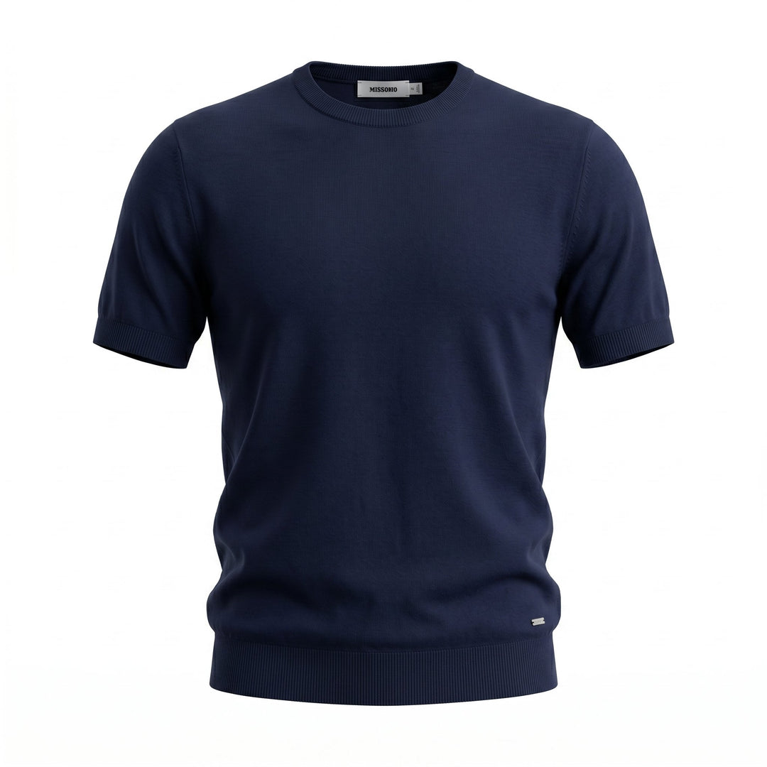 Heskimo Girocollo Manica Corta Finezza 18 Tensilk Blue Blu - foto 1