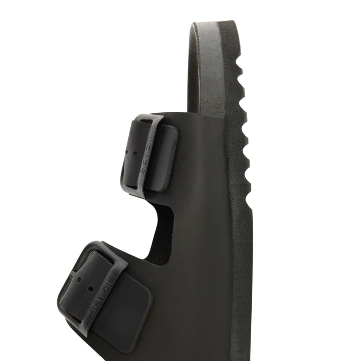 SANDAŁY JULIEN ZE SKÓRY NATŁUSZCZANEJ CZARNE