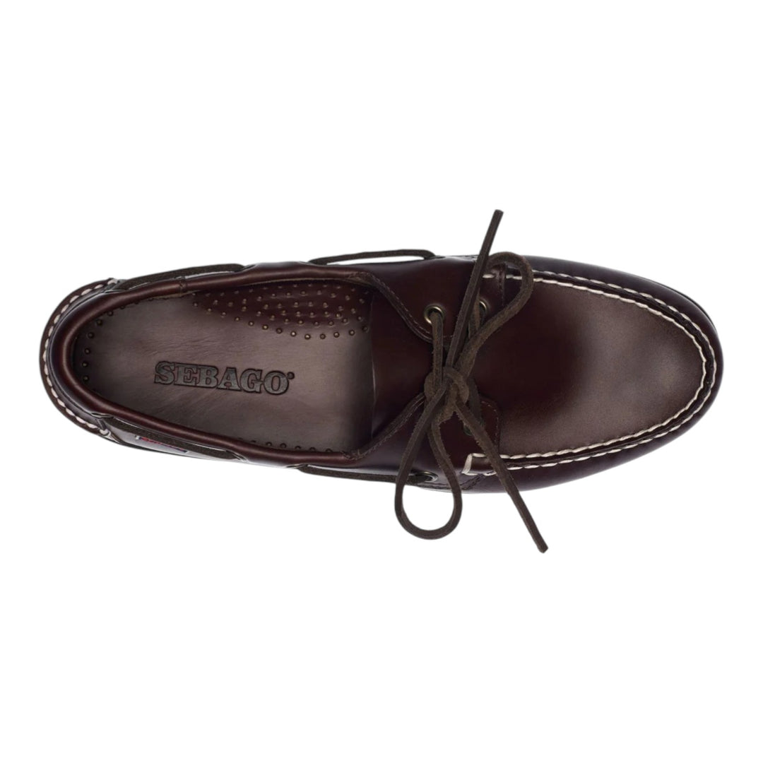 DOCKSIDES PORTLAND WAXED DK BROWN-GUM