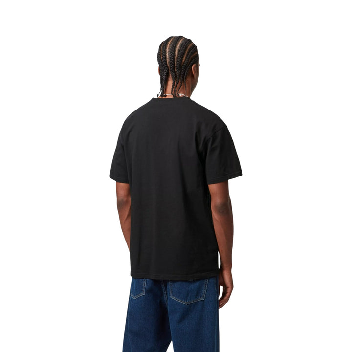 S/S American Script T-Shirt Czarny