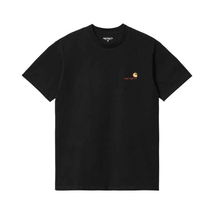S/S American Script T-Shirt Czarny