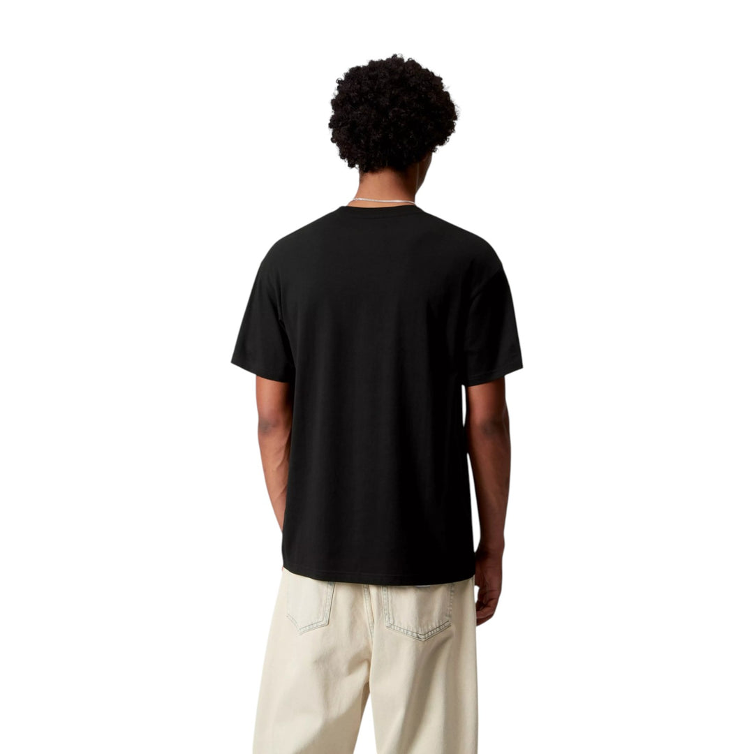 S/S Pocket Heart T-Shirt Black / Red