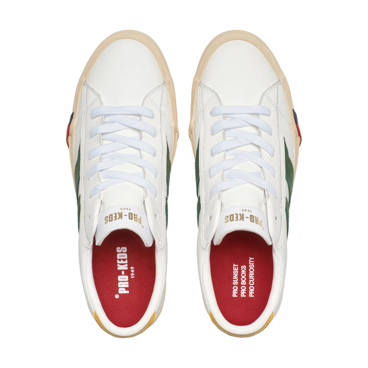 Royal Classic ze skóry Biało-Zielone