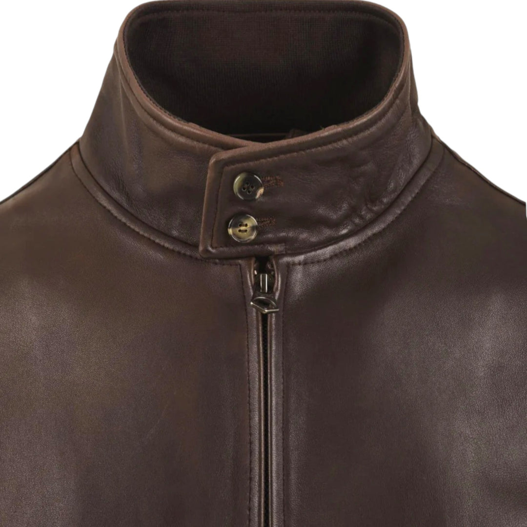 Jeff Washed Nappa Bez Podszewki Brown