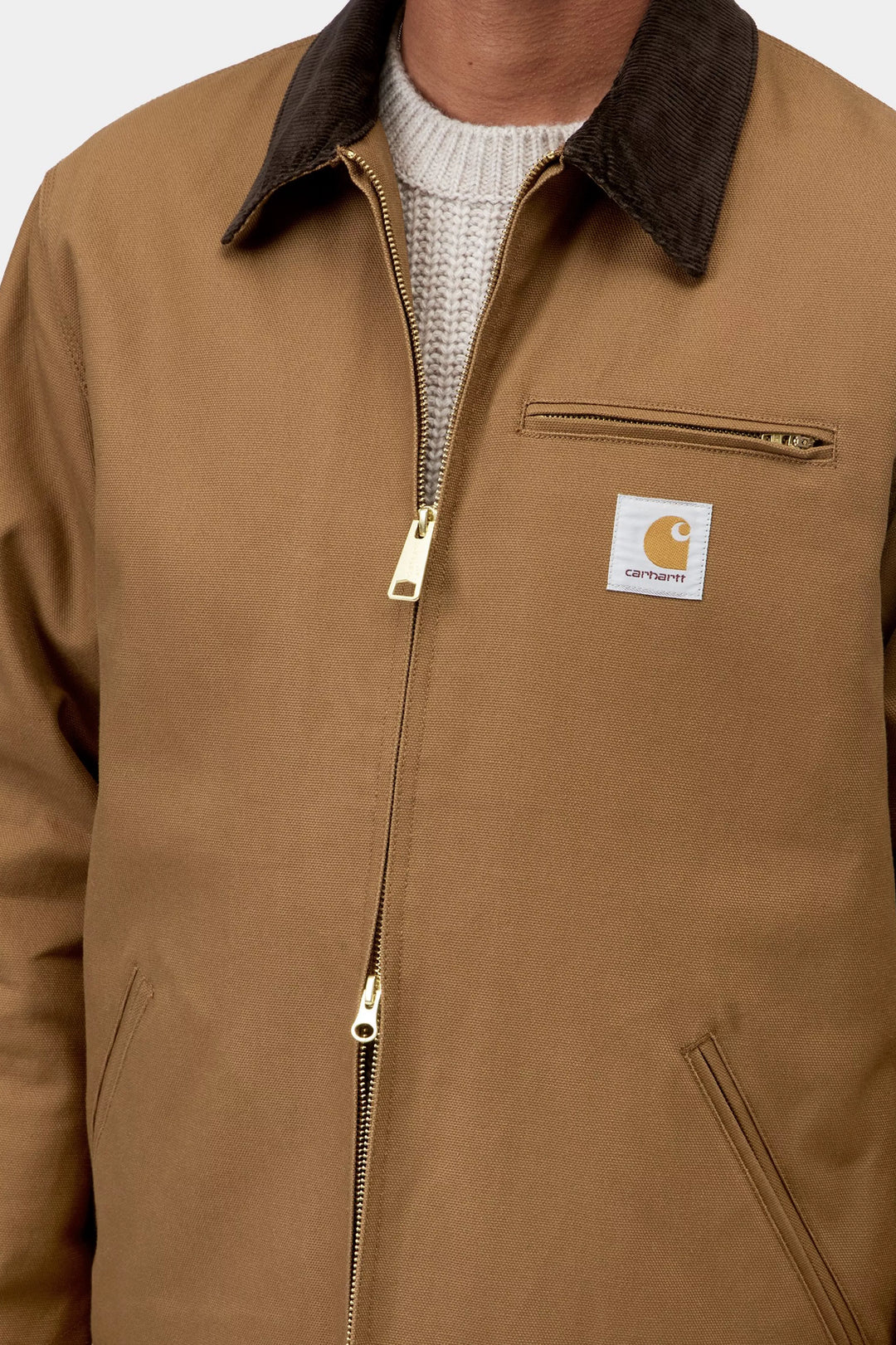 DETROIT JACKET HAMILTON BROWN TOBACCO RIGID