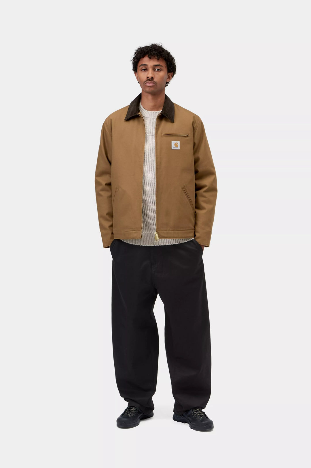 DETROIT JACKET HAMILTON BROWN TOBACCO RIGID