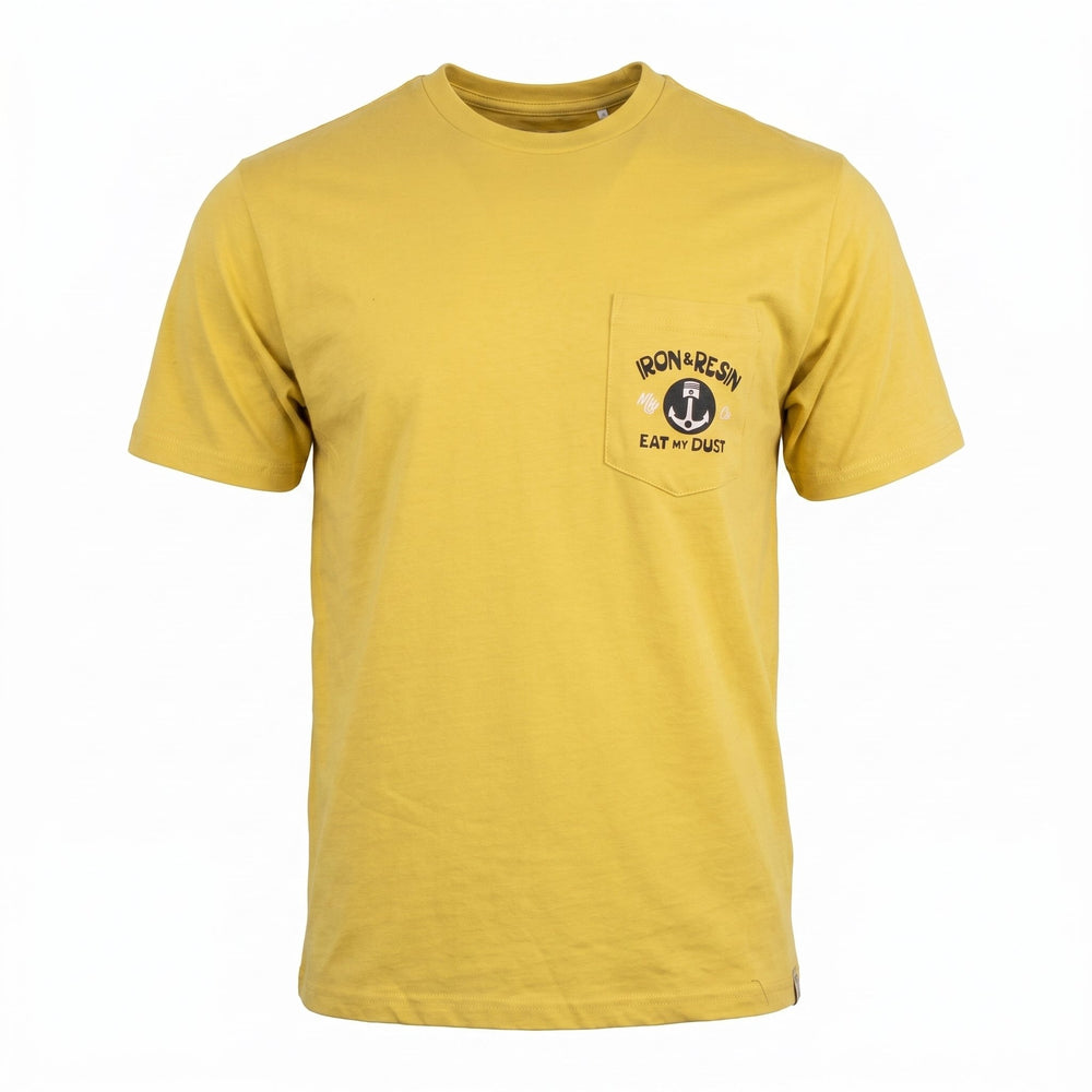 Iron and Resin EAT MY DUST POCKET TEE GOLD Giallo - foto 2