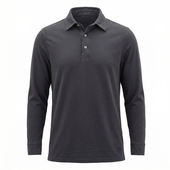 Polo z długim rękawem York Jersey Navy