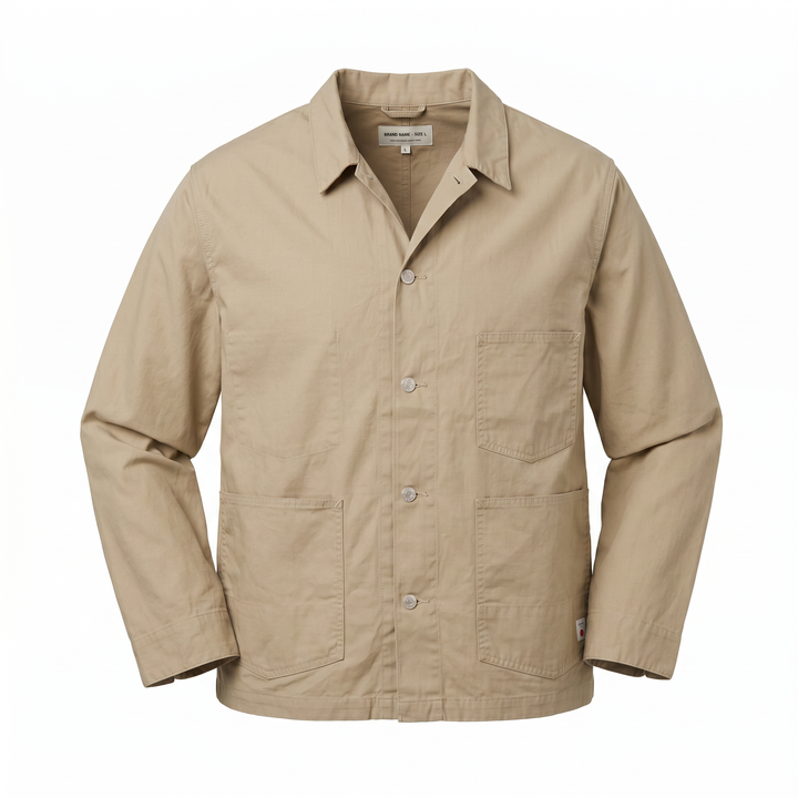 Coverall Japan Military Cloth Back Satin Bawełna Beżowy