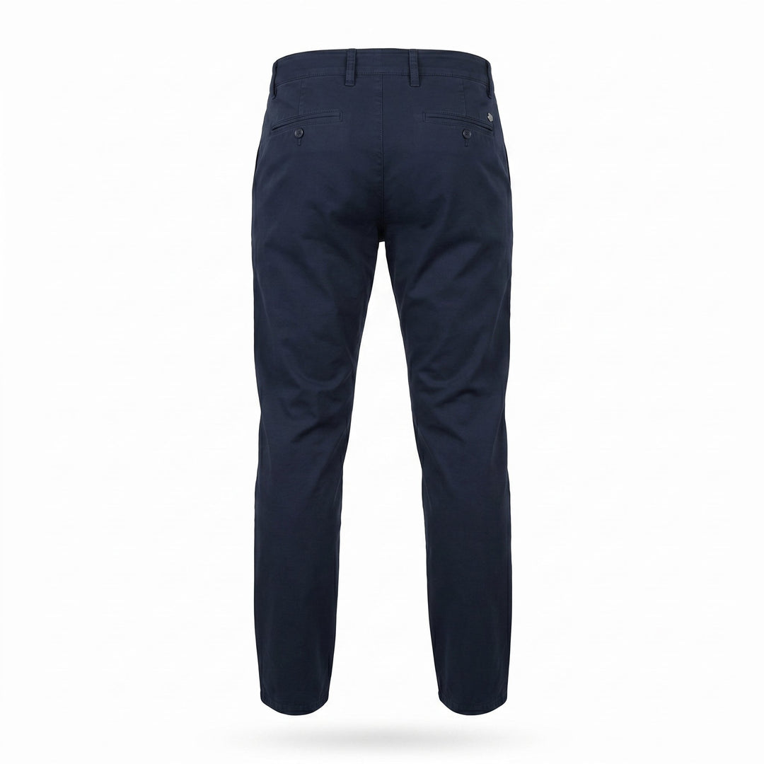 Modfitter Pantalone Carnaby Popeline Dark Navy Blu - foto 2