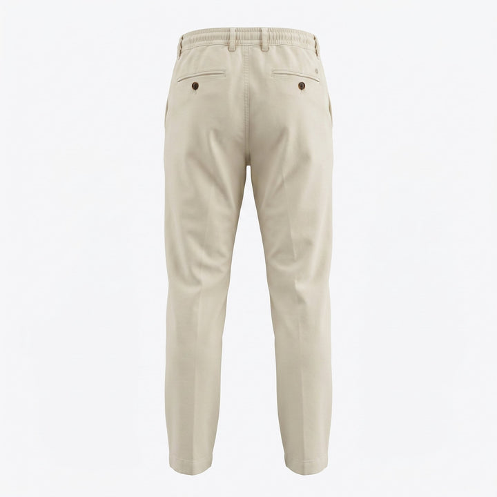 Modfitters Pantalone Bristol Misto Lino Old Stone Beige - foto 2